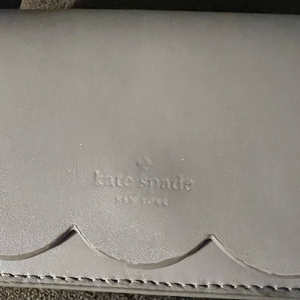 Kate Spade Gray Leather Wallet